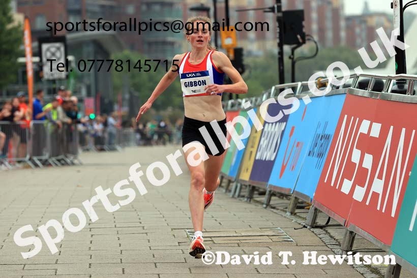 Womens 2024 UK Athletics 5k Road Champs., Newcastle/Gateshead Quayside.  Photo: David T. Hewitson/Sports for All Pics